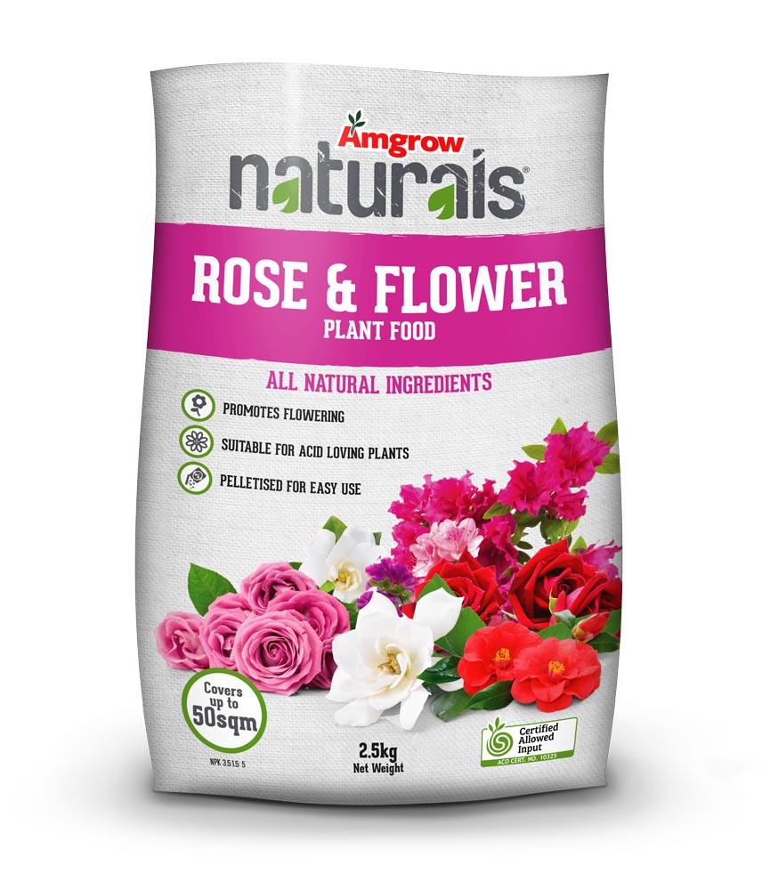 Naturals Rose & Flower Plant Food Amgrow Home Garden